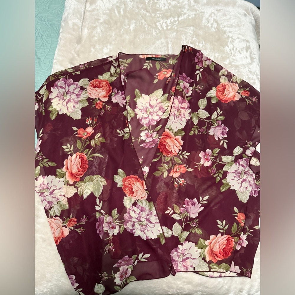 Floral Sheer Kimono